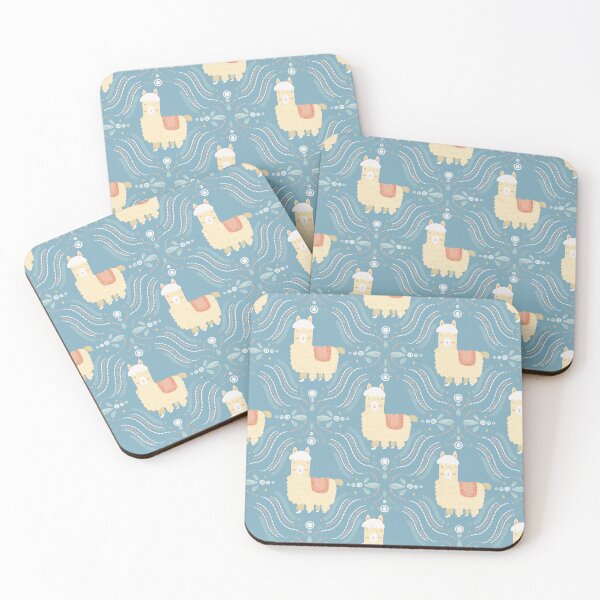 Item preview,  Whimsical Alpaca Adventures - Blue designed and sold by Gabba Delgado.