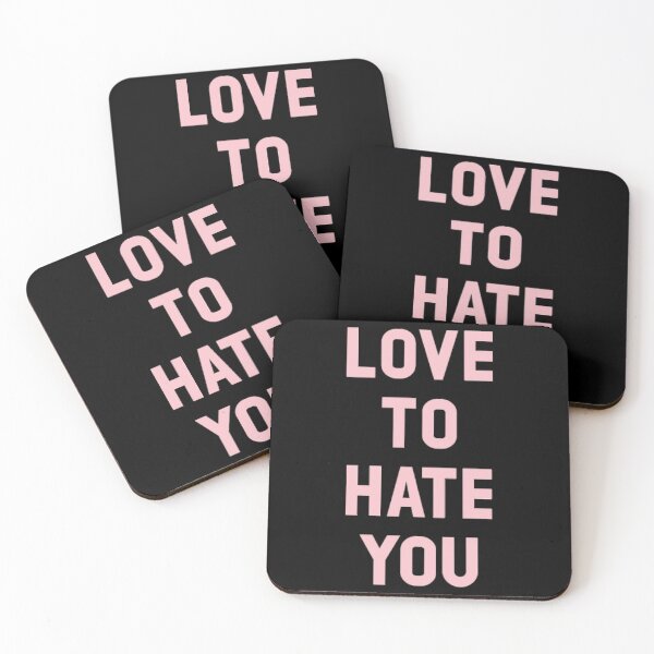 Item preview, Love to Hate You, pink designed and sold by LanitaKeen.