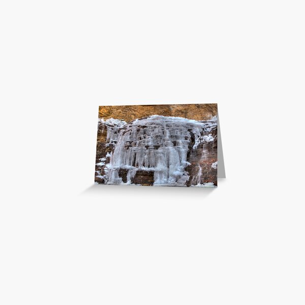 Frozen Falls Greeting Card