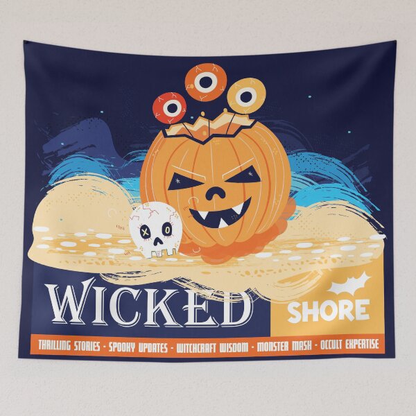 Item preview, Halloween on the Beach - 'Wicked Weekly' Collection - Wicked Shore - colored designed and sold by Arubi-Art.