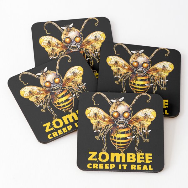 Item preview, ZOMBEE Creep It Real - Halloween Zombie Bee Gift designed and sold by InkyGenies.