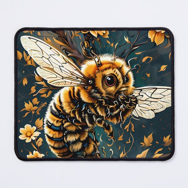 Item preview, A Busy Bumble Bee Hanging with Flowers and Honey Buzz Buzz designed and sold by wojysmokes.
