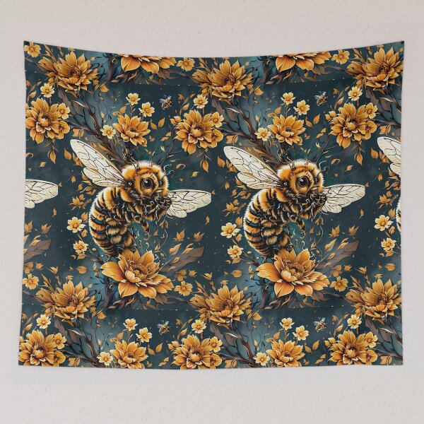 Item preview, A Busy Bumble Bee Hanging with Flowers and Honey Buzz Buzz designed and sold by wojysmokes.