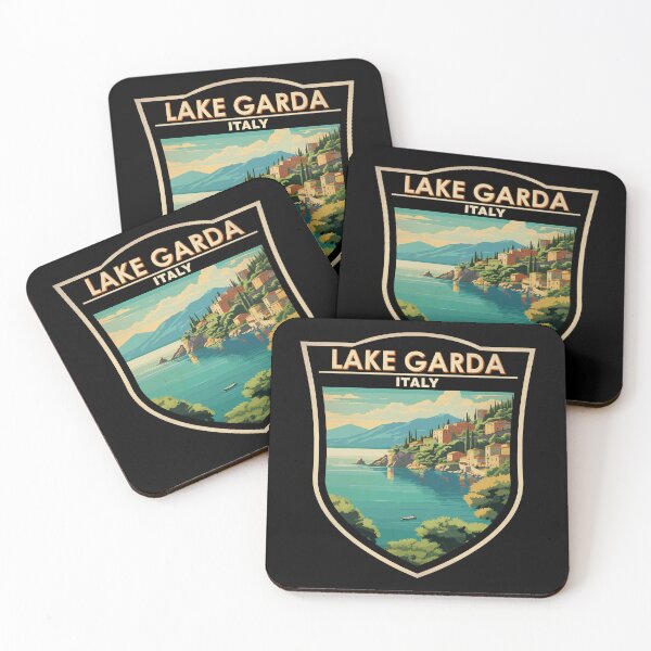 Item preview, Lake Garda Italy Travel Art Badge designed and sold by KrisSidDesigns.