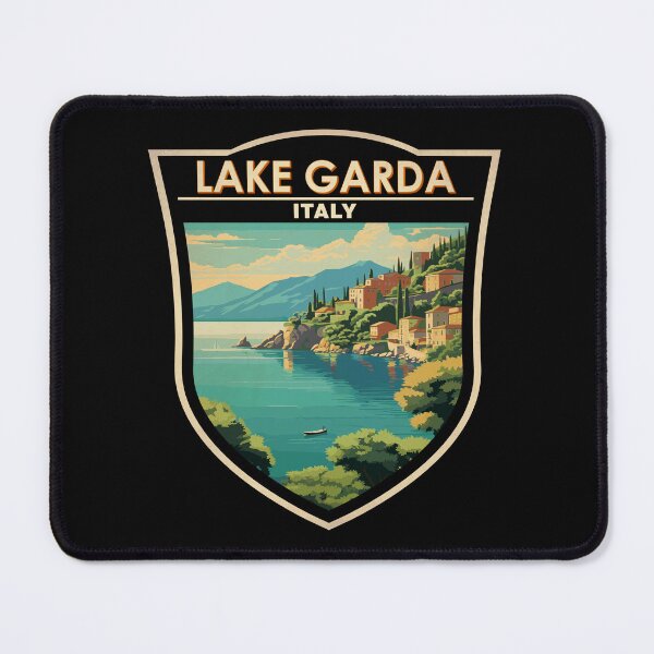 Item preview, Lake Garda Italy Travel Art Badge designed and sold by KrisSidDesigns.