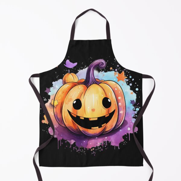 Item preview, Cute Pumpkin Halloween Watercolor Kawaii Style designed and sold by MelodySimmons.