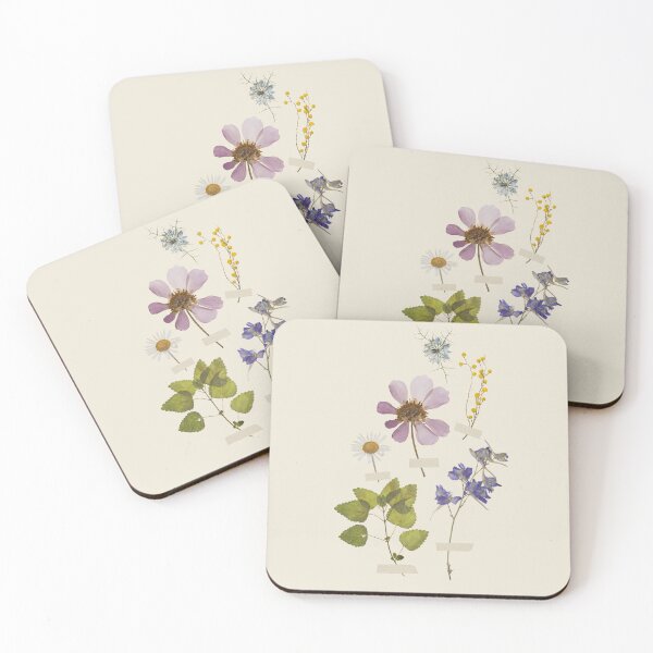 Item preview, Spring Wildflower Pressed Flowers Print designed and sold by AureliusArtsUK.