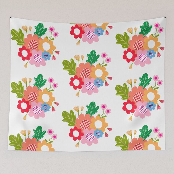 Item preview, Vibrant Colourful Flower Floral Cluster designed and sold by Nicola-Rowe.