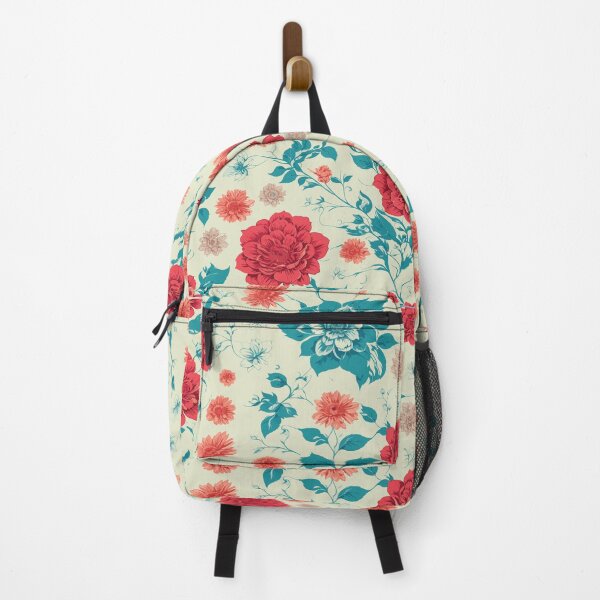 Item preview, Pattern happens flower Colorful red and blue   designed and sold by Suldaanstyle.