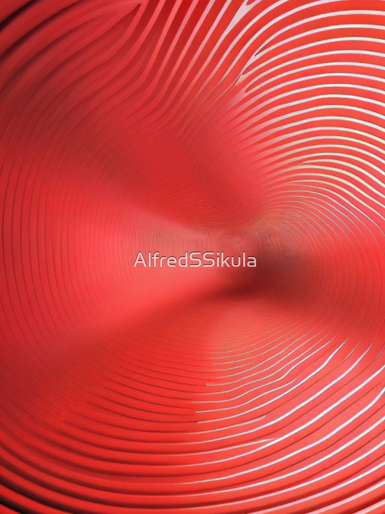 Thumbnail 4 of 4, iPhone Case, Red interference pattern designed and sold by AlfredSSikula.