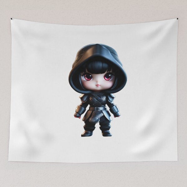 Item preview, black ninja designed and sold by TodoDecoArt.