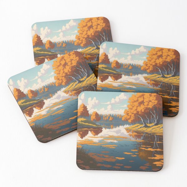 Item preview, Wetland during fall designed and sold by cleecl.