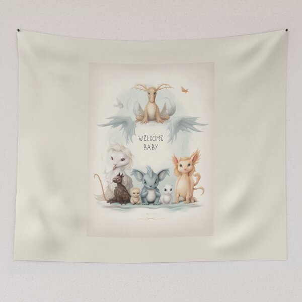 Item preview, Baby Nursery poster wih space for a custom name designed and sold by windmildesigner.