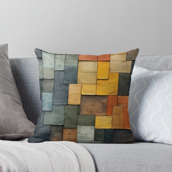 Item preview, Honey Gold & Sage Green Tilescape designed and sold by urbanmidnight.
