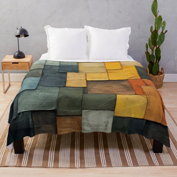 Item preview, Honey Gold & Sage Green Tilescape designed and sold by urbanmidnight.