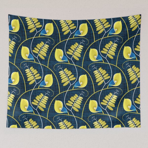 Item preview, calla and vetch - blue-yellow designed and sold by kobyakov.