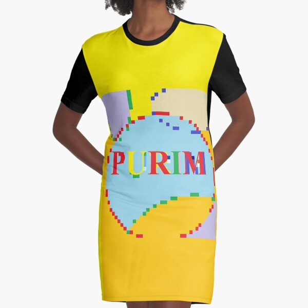 Purim Graphic T-Shirt Dress