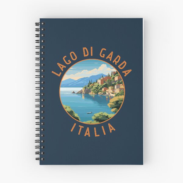 Item preview, Lago di Garda Italia Retro Distressed Circle designed and sold by KrisSidDesigns.