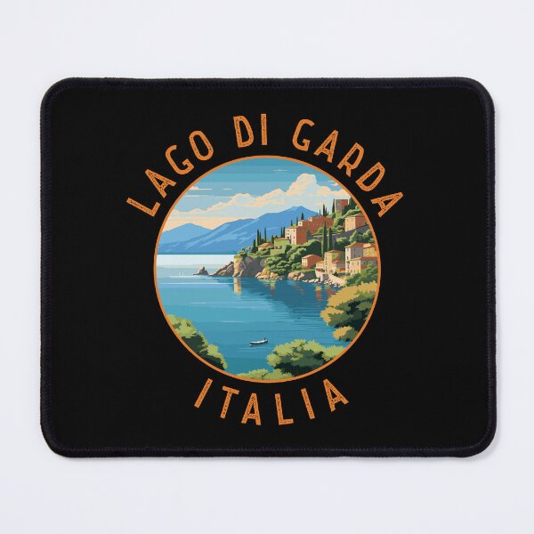 Item preview, Lago di Garda Italia Retro Distressed Circle designed and sold by KrisSidDesigns.