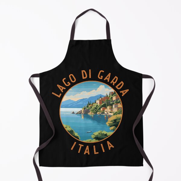 Item preview, Lago di Garda Italia Retro Distressed Circle designed and sold by KrisSidDesigns.