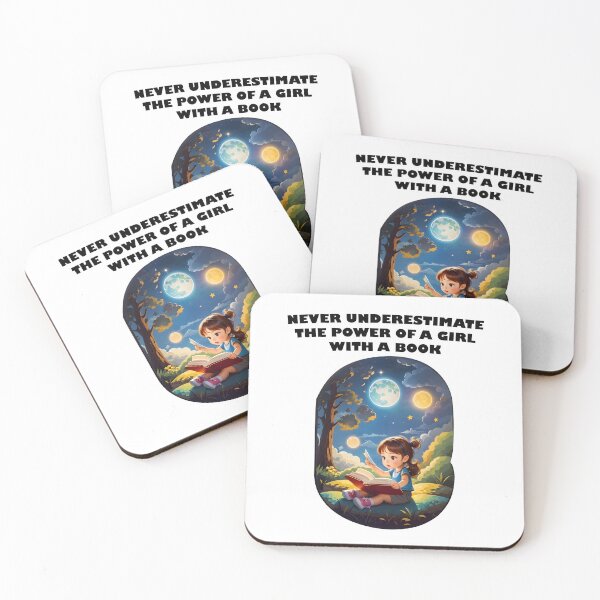 Item preview, Never underestimate the power of a girl with a book designed and sold by UltimateWorld.