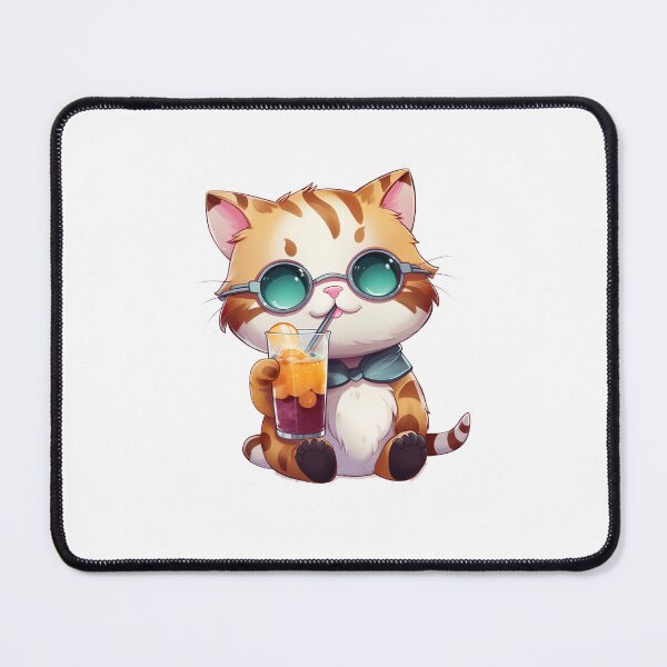 Item preview, Cat Boba Bubble Tea designed and sold by InkCreato.