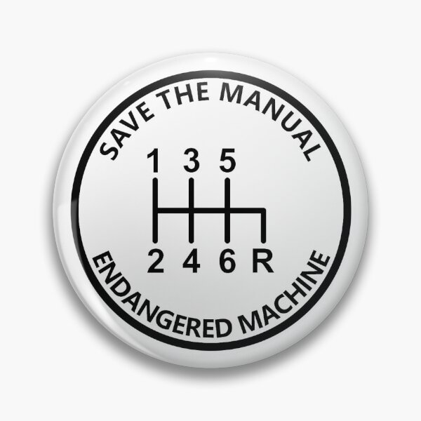 Item preview, Save The Manual - Endangered Machine designed and sold by GrumpusDesigns.