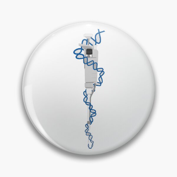 Item preview, Light Gray Micropipette with Blue DNA designed and sold by emmacatwheels.