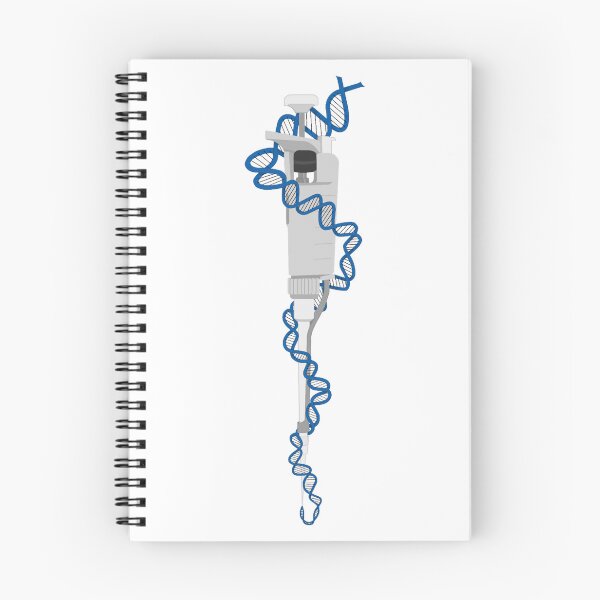Item preview, Light Gray Micropipette with Blue DNA designed and sold by emmacatwheels.