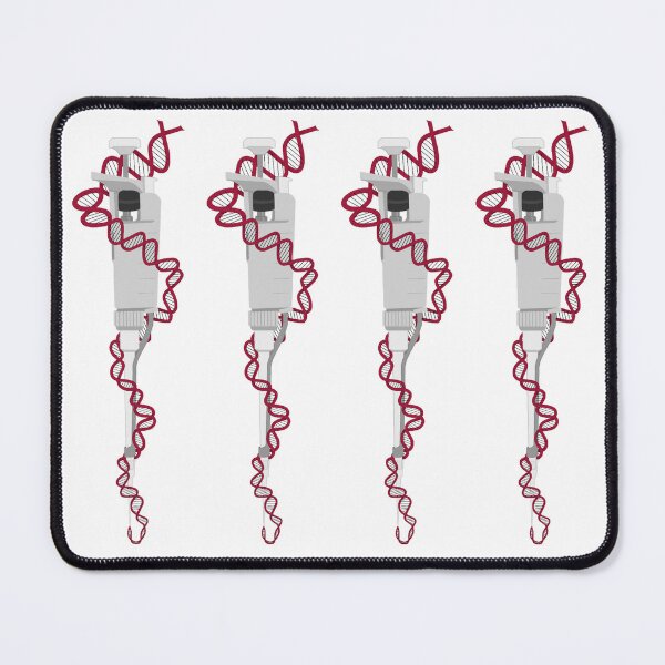 Item preview, Light Gray Micropipette with Crimson DNA designed and sold by emmacatwheels.