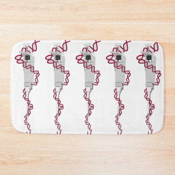 Item preview, Light Gray Micropipette with Crimson DNA designed and sold by emmacatwheels.