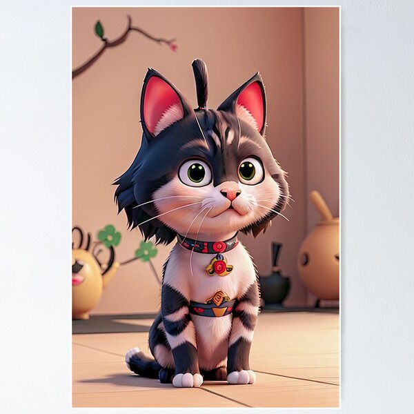Item preview, Very cute japanese cat cartoon designed and sold by Jra24.
