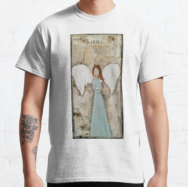 Faith Angel Mixed Media Classic T-Shirt