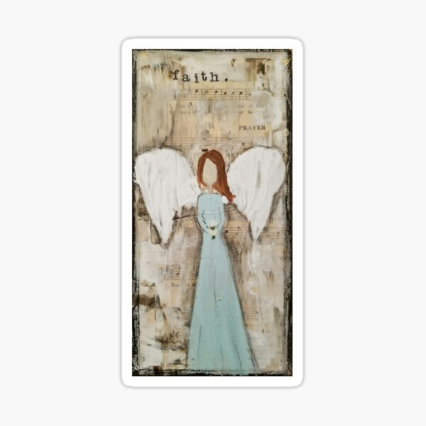Faith Angel Mixed Media Sticker