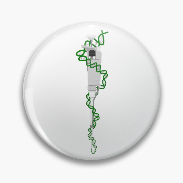 Item preview, Light Gray Micropipette with Green DNA designed and sold by emmacatwheels.