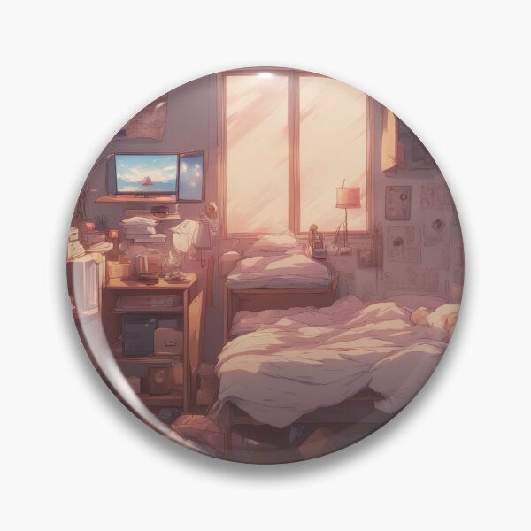 Item preview, Cute Anime Dorm Room designed and sold by Art-of-AI.