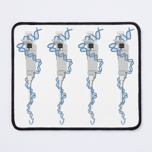 Item preview, Light Gray Micropipette with Light Blue DNA designed and sold by emmacatwheels.