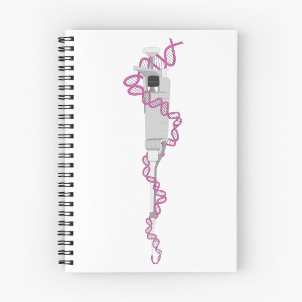 Item preview, Light Gray Micropipette with Light Pink DNA designed and sold by emmacatwheels.
