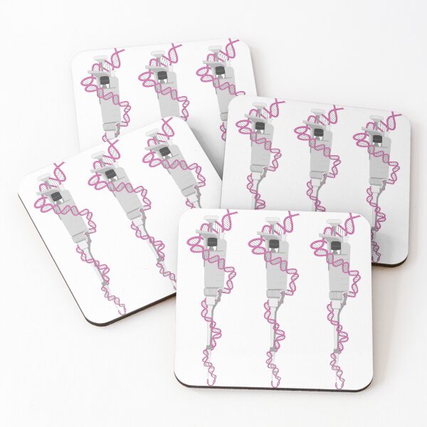 Item preview, Light Gray Micropipette with Light Pink DNA designed and sold by emmacatwheels.
