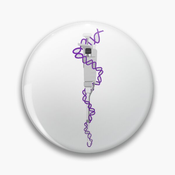 Item preview, Light Gray Micropipette with Purple DNA designed and sold by emmacatwheels.