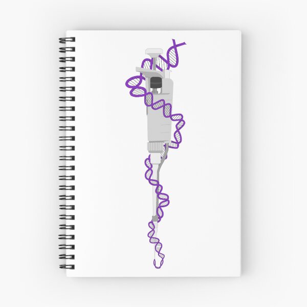Item preview, Light Gray Micropipette with Purple DNA designed and sold by emmacatwheels.
