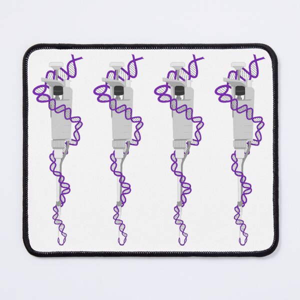 Item preview, Light Gray Micropipette with Purple DNA designed and sold by emmacatwheels.