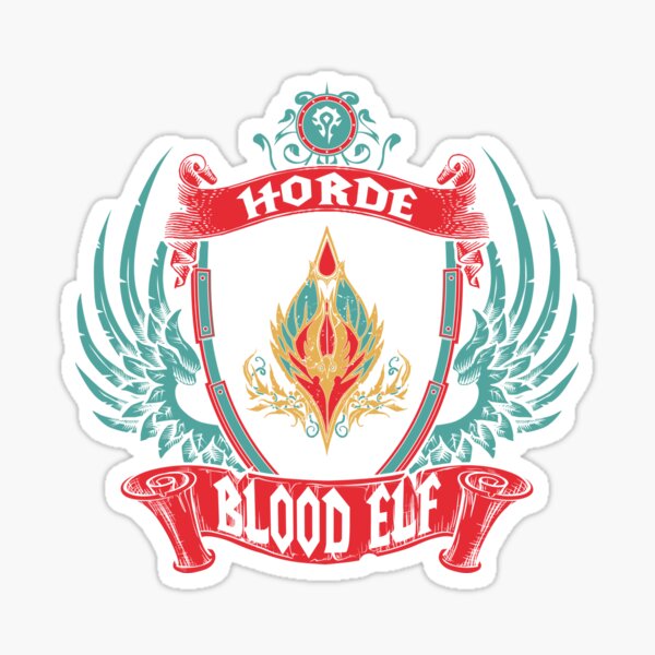 Vista previa del artículo con la obra «ELFO DE SANGRE - CRESTA DE GUERRA», diseñado y vendido por EXION CREW.