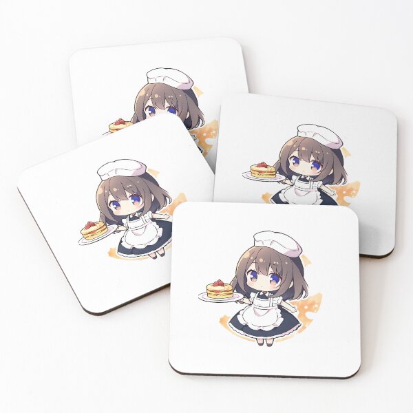 Item preview, Chibi Anime Girl in Maid Outfit: Pancake Delight designed and sold by Wave-Level.