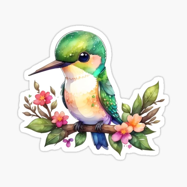 Beautiful humming bird Sticker