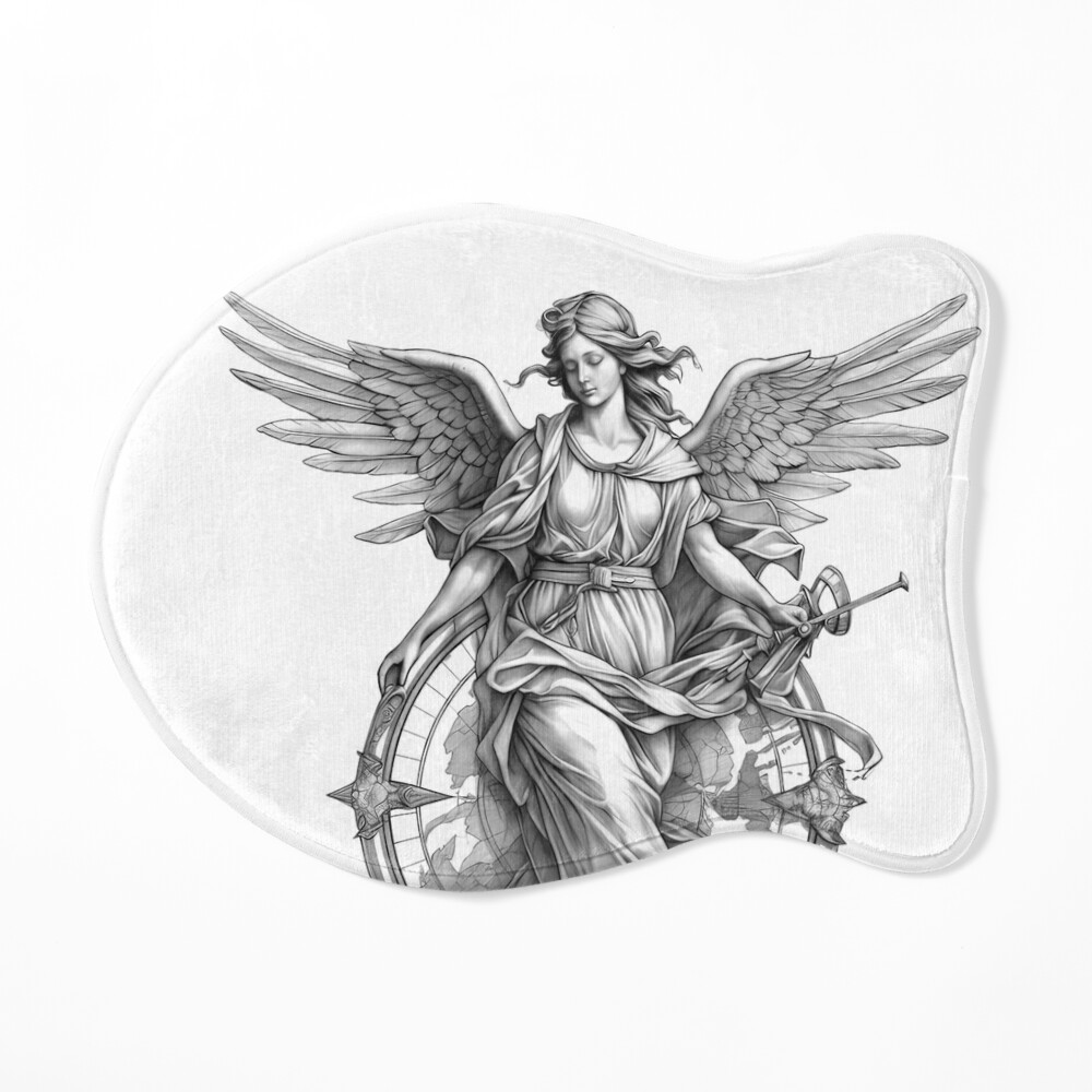 guardian angel tattoo embodies the celestial force that watches over y... |  Line Tattoo | TikTok