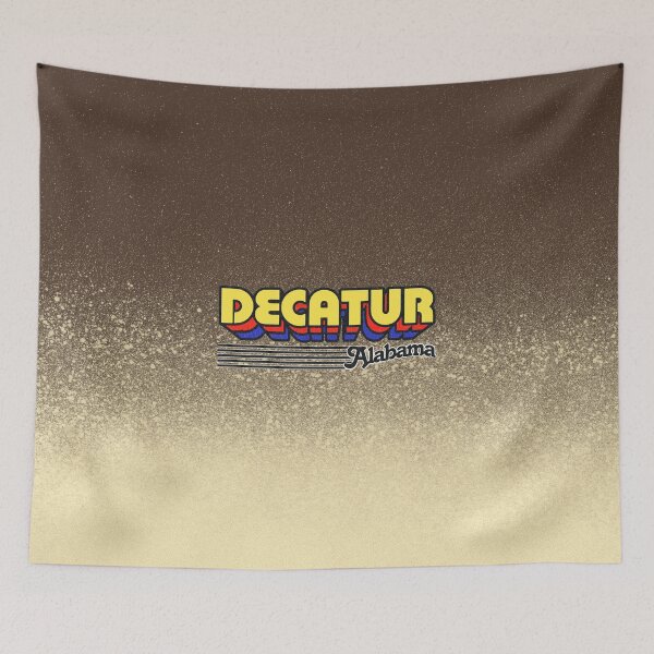 Item preview, Decatur, Alabama | Retro Stripes designed and sold by retroready.