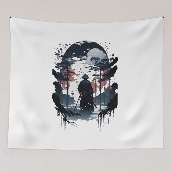 Item preview, Monochrome Majesty: Japanese Samurai Embrace designed and sold by irosh madushan.