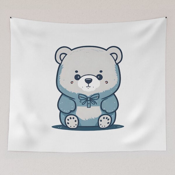 Item preview, Kawaii Adorable Cartoon Polar Bear Design designed and sold by MoxieVibe.