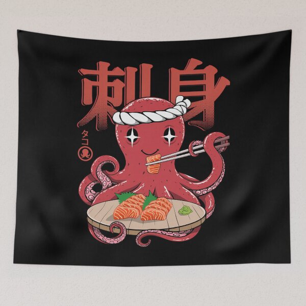 Item preview, Octopus Sashimi Kawaii  	 designed and sold by szbuvaqtl32.